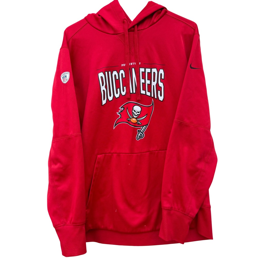 Nike Tampa Bay Buccaneers NFL Training Dri-FIT Hoodie Red Mens Large L